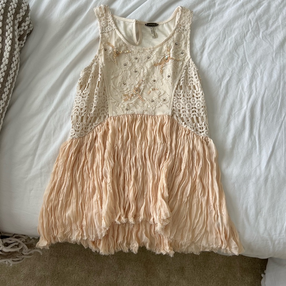 Small - Cream Dressy Tank